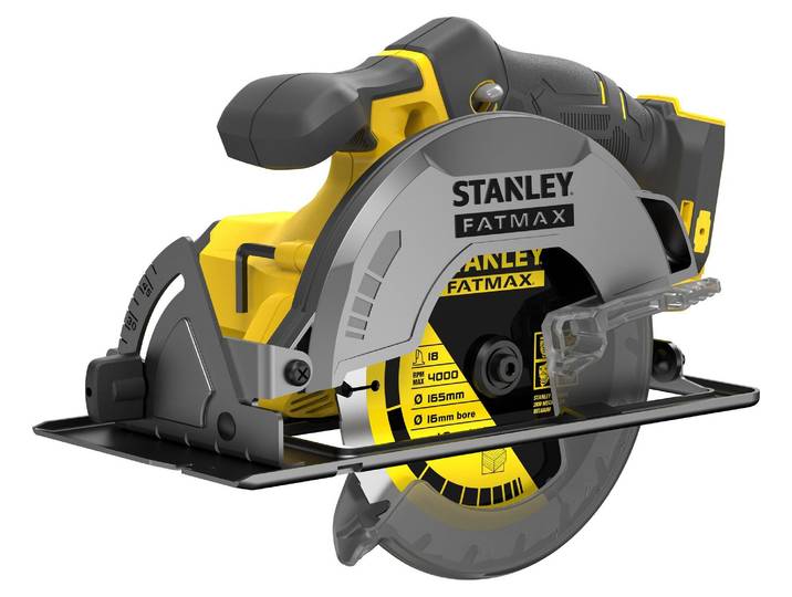 Scie Circulaire 165 mm Sans Fil STANLEY FATMAX V20 SFMCS500B-XJ Li-Ion 18 V Sans Batterie ni Chargeur