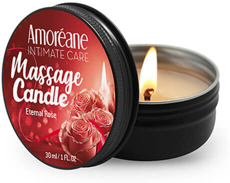 Amoreane Bougie de Massage Rose Éternelle - 30 ml