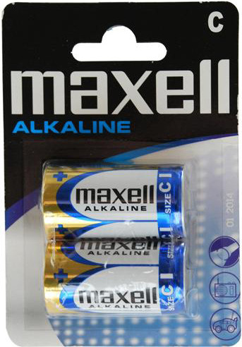 Maxell Alkaline LR14 Batterijen, 2 stuks
