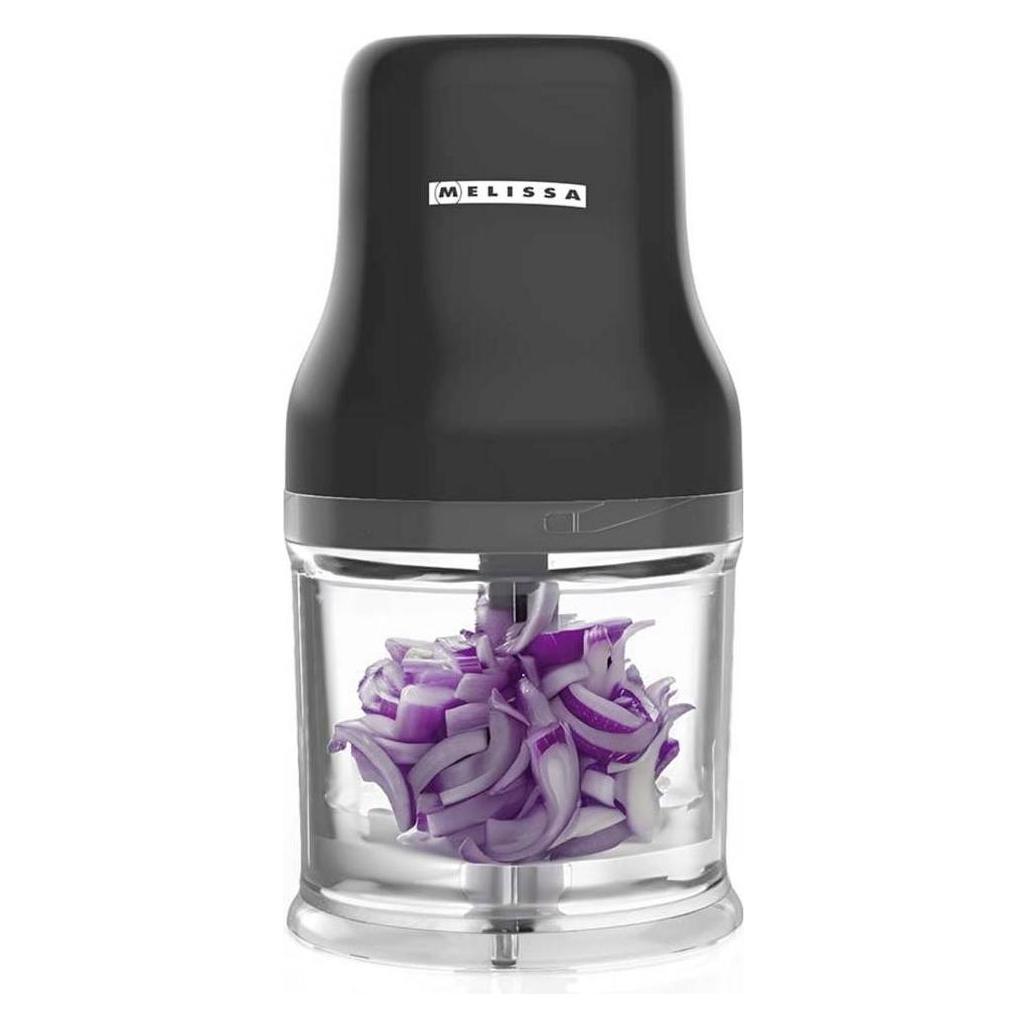 Melissa Mini-Food Chopper | 200 W | 0,5 l | 1-Gang | Schwarz (500 ml, 200 W) (16210101)