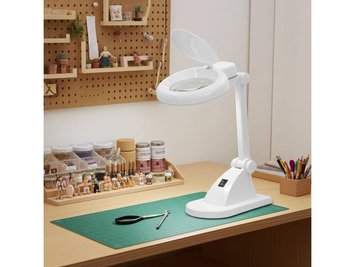 Lupenleuchte Linsenstärke: 3 - 12 Dioptrien 6500 K 6 W 400 lm Weiss