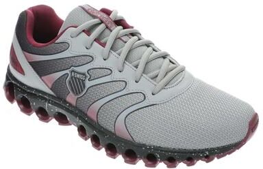 K-Swiss Tubes 200 (Men's) Athletic in Ghost Grey/Tibetan Red/Black, Size 11.5 M, Textile