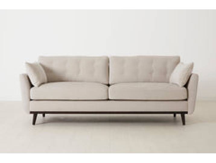 Dreisitzer-Sofa Model 10, Kreideweiß