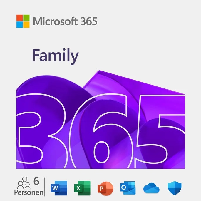 Microsoft 365 Family (Office-Apps inkl. Copilot-KI und 2TB Cloudspeicher) | Download & Produktschlüssel
