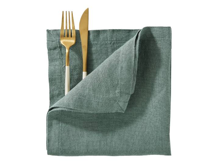 Serviette RIGA 42 x 1 x 42cm Vert/Vert foncé