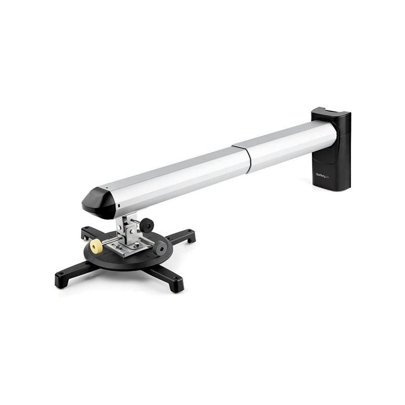 Startech ROJWALLMNT Beamer Wandhalterung (Flexibler Teleskoparm von 420 mm bis 705 mm, Tragkraft bis 15kg)