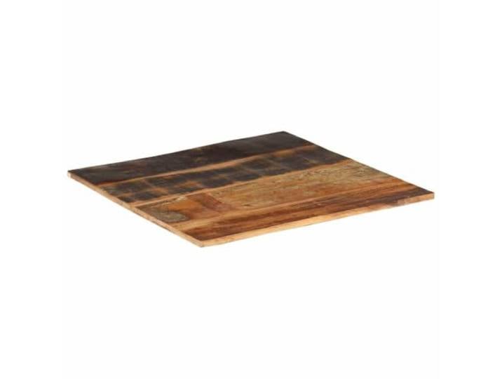 KTHLBRH Ersatz-Tischplatte, 70 x 70 cm, Massivholz, Erholung Dicke 15 – 16 mm, Oberfläche glänzend lackiert, mit 2 Holzhalterungen, Mango-Teak-Mix