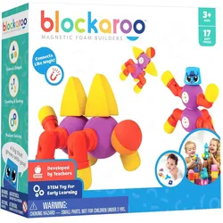 Blockaroo Magnetische Schaumstoffblöcke Tiere, 17dlg.