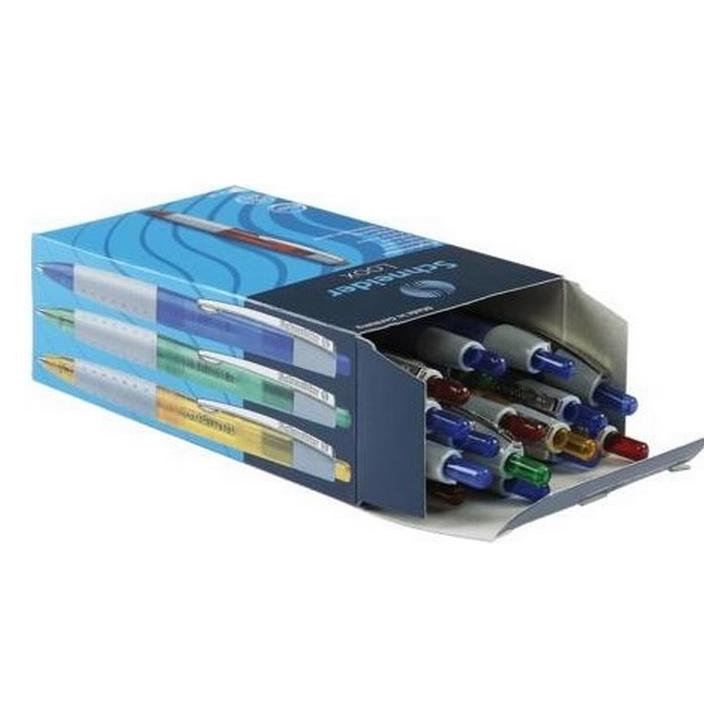 Schneider 20 Kugelschreiber LOOX farbsortiert Schreibfarbe blau (20x) (135580)
