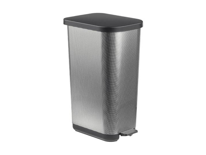 Mülleimer ROTHO Rotho Treteimer Treteimer 35 l Orbe 35 l, Silber , silber, B/H/T: 31,7cm x 67,6cm x 42,3cm, 55 l, Mülleimer, Mülleimer
