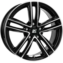RC Design Rc27 Black Gloss Fully Polished 8x18 ET 47 5X112 Alufelge Schwarz