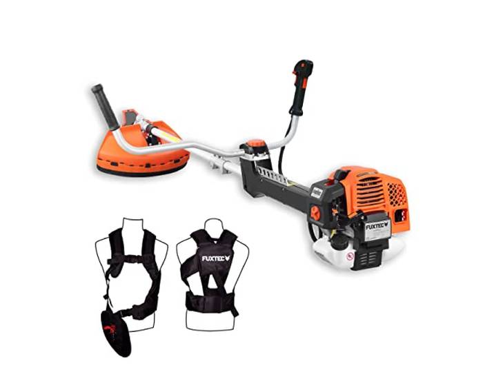 FUXTEC professionele benzine bosmaaier FX-PS162: 62cc, 2in1, 3,5 PK, antivibratiesysteem, krachtige grastrimmer