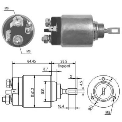 MEAT & DORIA Magnetschalter, Starter 46071 für RENAULT