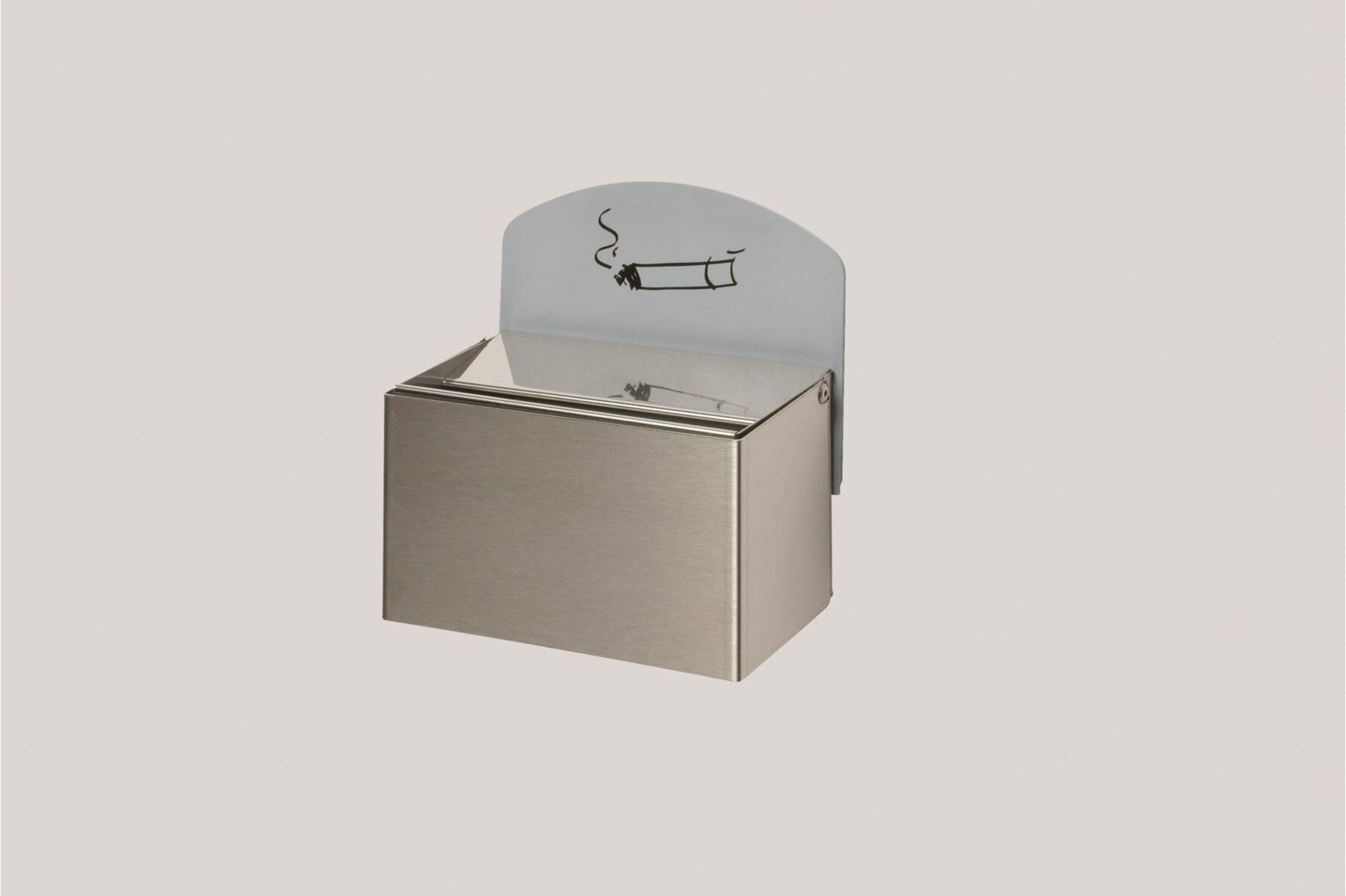 VAR Wandascher Edelstahl mit Schild WH 9 0,4 l (14791)