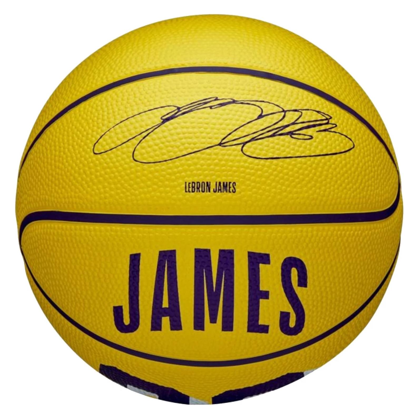 Wilson NBA-Spielerikone LeBron James Mini-Basketball (3) (WZ4027701XB)