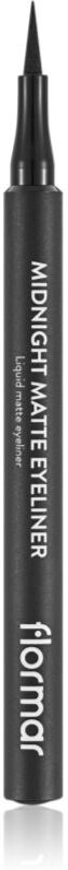 flormar Midnight Matte Eyeliner eyeliner with felt tip with matt effect shade 01 Black 1,2 ml