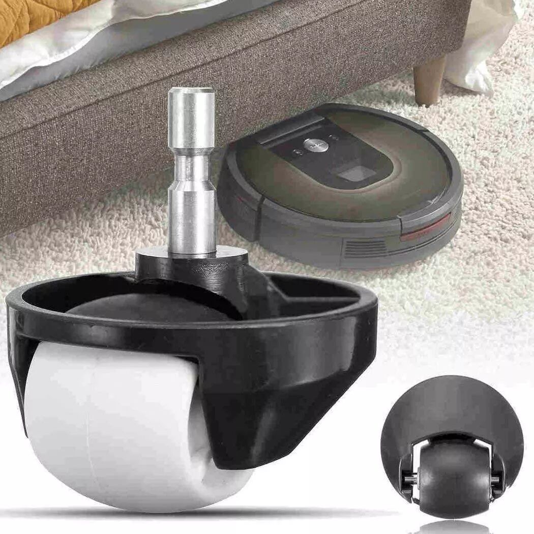 INF Vorderrad für iRobot Roomba 500/600/700/880/980 Schwarz 2er-Pack