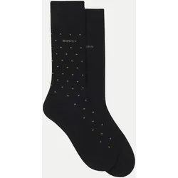 Zweier-Pack mittelhohe Socken Schwarz 39-42