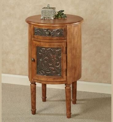 Touch of Class Lombardy Accent Table Pecan , Pecan