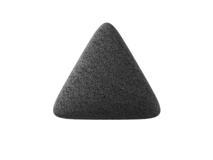 Dreieckiges Zierkissen Nook aus Bouclé - Grau - Bouclé - Luxusbetten24