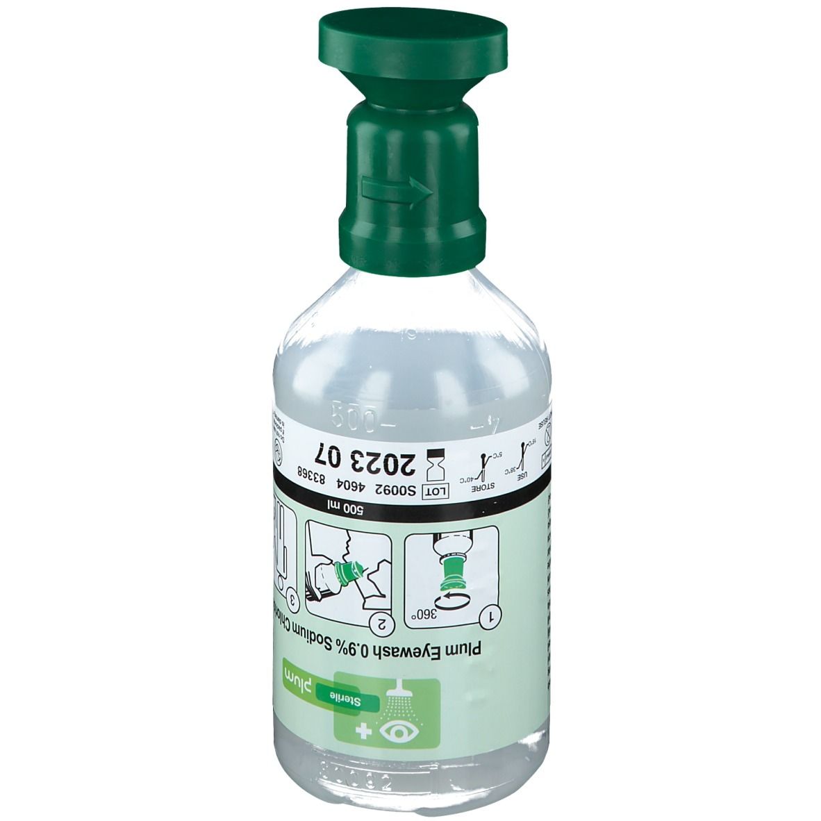 Plum NaCl Augenspüllösung m.Augenschale 500 ml Augenbad
