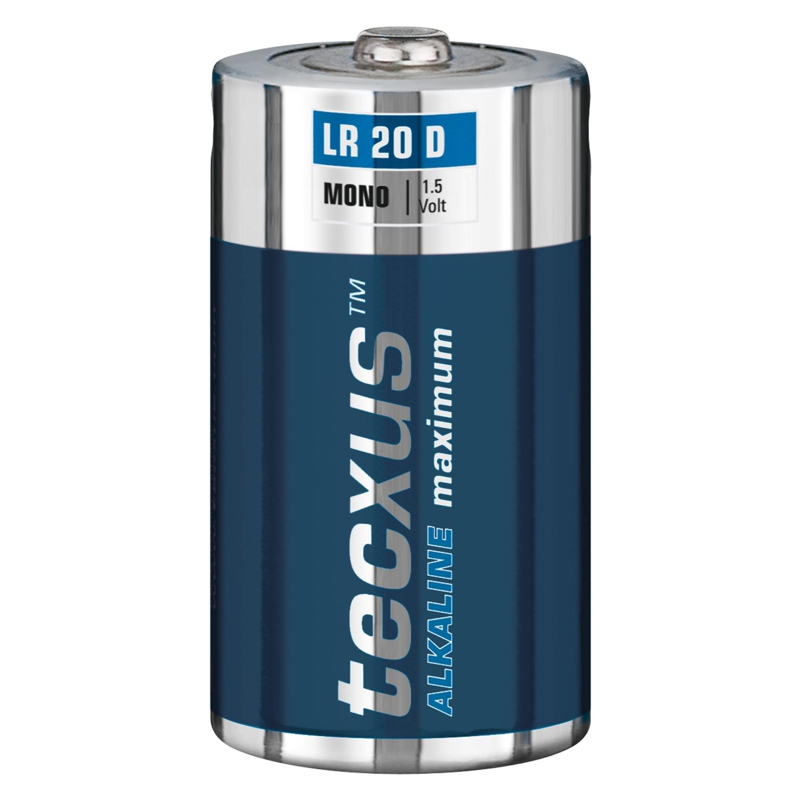 Tecxus Mono LR 20 D - Batterie 2 x D - Alkalisch (2 Stk., D, 14800 mAh) (11012)
