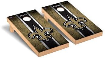 Skip's Garage New Orleans Saints NFL Football Vintage Cornhole Board Set 2
