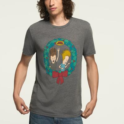 Lucky Brand Beavis And Butthead Christmas in Raven, Size S