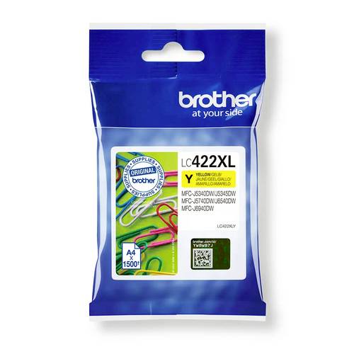 Brother Druckerpatrone LC-422XLY Original Gelb LC422XLY