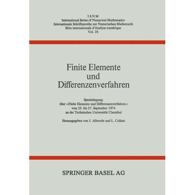 Finite Elemente und Differenzenverfahren, Taschenbuch von Albrecht,Collatz, Springer Basel, 978-3-0348-5862-5
