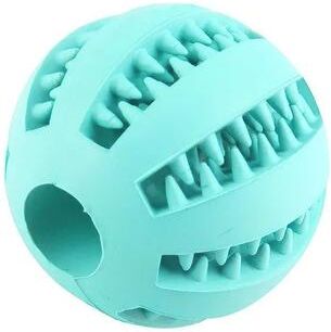 Inspire Select Interactive Dog Treat Ball Toy Bite Resistant Food Dispensing Chew Ball For Teeth Cleaning, Training & Slow Feeding blue 1.96 In