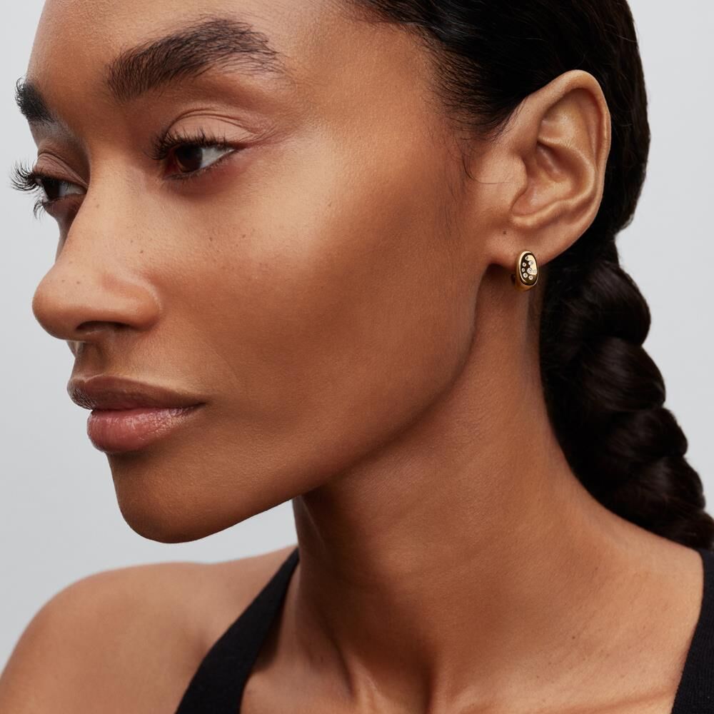Pandora Organische Ohrringe für Damen, IP Gold, Essence gold
