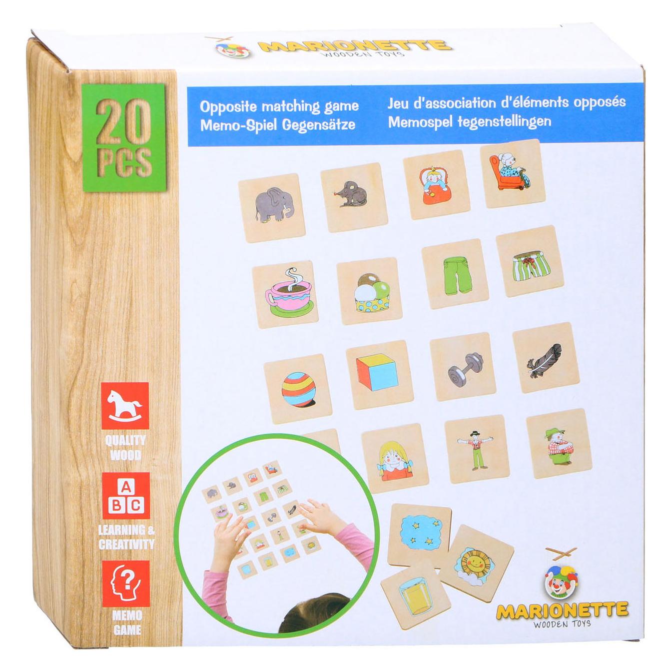 Marionette Wooden Toys Gegensätze Spiel (Englisch, 1 - 2 Spieler) (110693)