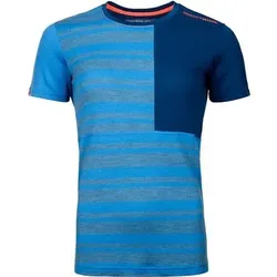 ORTOVOX Damen Unterhemd 185 ROCK'N'WOOL SHORT SLEEVE W, Größe XS in Blau Blau