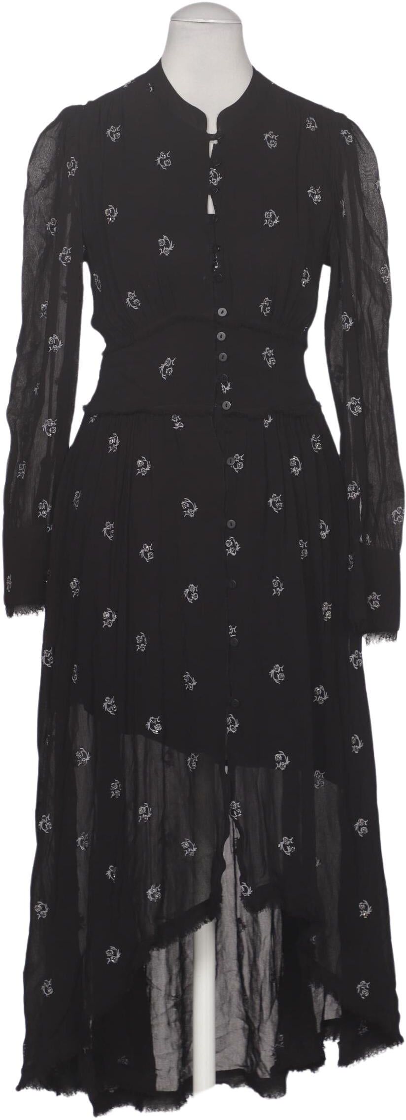 All Saints Damen Kleid, Schwarz, Gr. S, Viskose - Second Hand