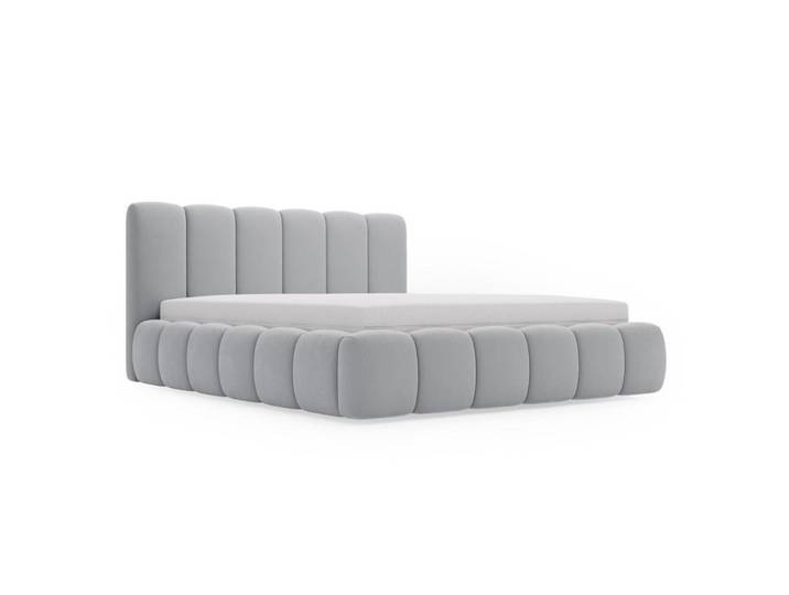 Graingold Polsterbett Cloud 140x200 Hellgrau, 140x200 cm, Schlafzimmer, Betten, Polsterbetten