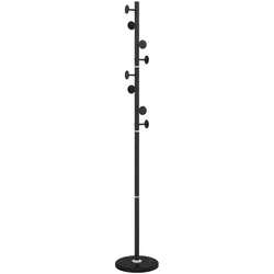 Helloshop26 - Praktischer Standkleiderständer Flur 176 x 29 x 29 cm moderner Stil aus schwarzem Eisen