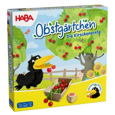 HABA 2013839001 - Obstgärtchen, Die Kirschenernte, Würfelspiel