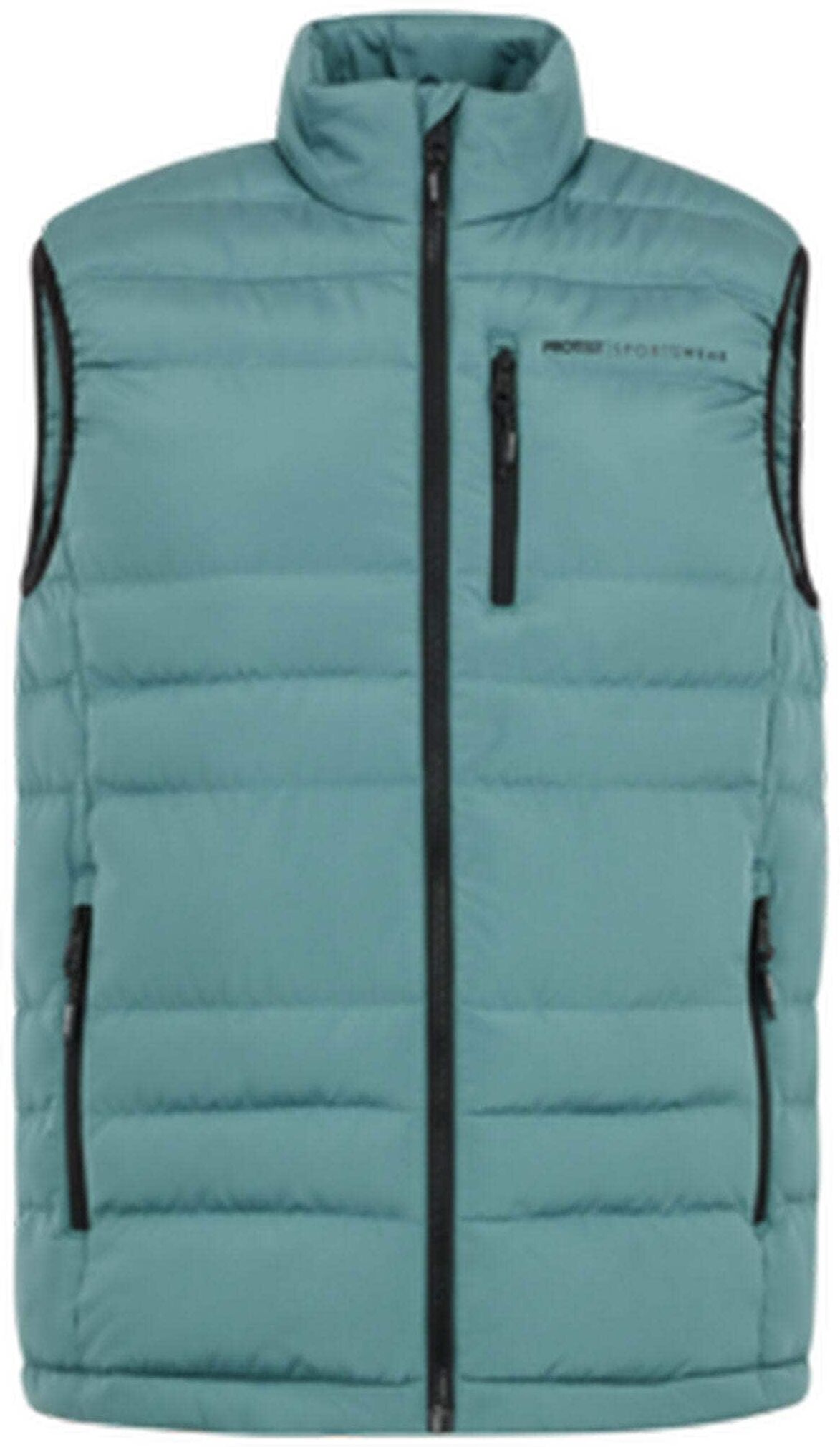 Steppjacke PROTEST "Gilet BRAMPTOON", Damen, Gr. XL, blau (atlantic grün), Obermaterial: 100% Polyester PES., Jacken Steppjacke atlantic grün XL