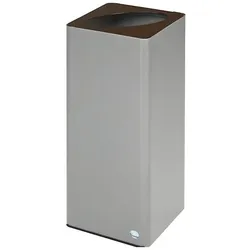 VAR Wertstoffsammler QUADRO, Abfalleimer, Silber