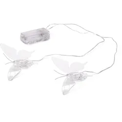 Tchibo - 2 LED-Outdoor-Schmetterlinge - 9x10x5cm - transparent -