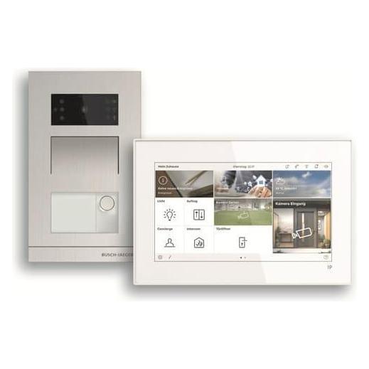 Busch-Jaeger Einfamilienhaus-Set Video H8-1FHB/Set Basic Welcome IP AP (Drahtgebunden, Funk, WLAN) (2CKA008300A1452)