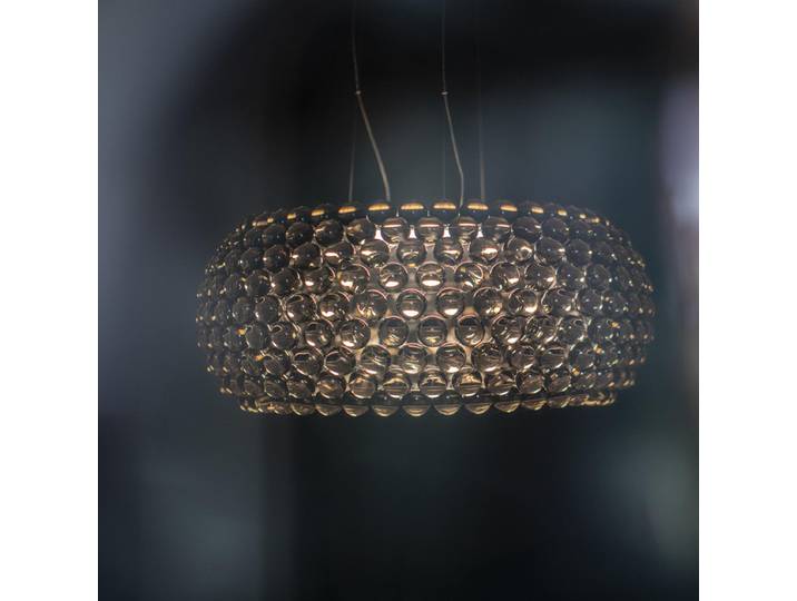 Personnalité nordique perles créatives lustre Transparent or cristal suspension pour Restaurant salon éclairage design