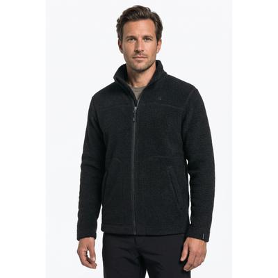 Fleecejacke SCHÖFFEL "CIRC Fleece Jk Style Purga MNS", Herren, Gr. 54, schwarz, Obermaterial: 100% Polyester, normal, Jacken Fleecejacke, lockere Passform, überschnittene Schultern