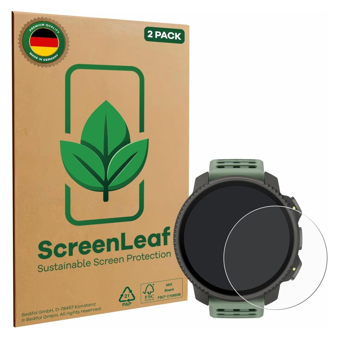 ScreenLeaf Schutzfolie für Suunto Vertical 2 Displayschutz Display Schutz Folie Klar Transparent (6160227)