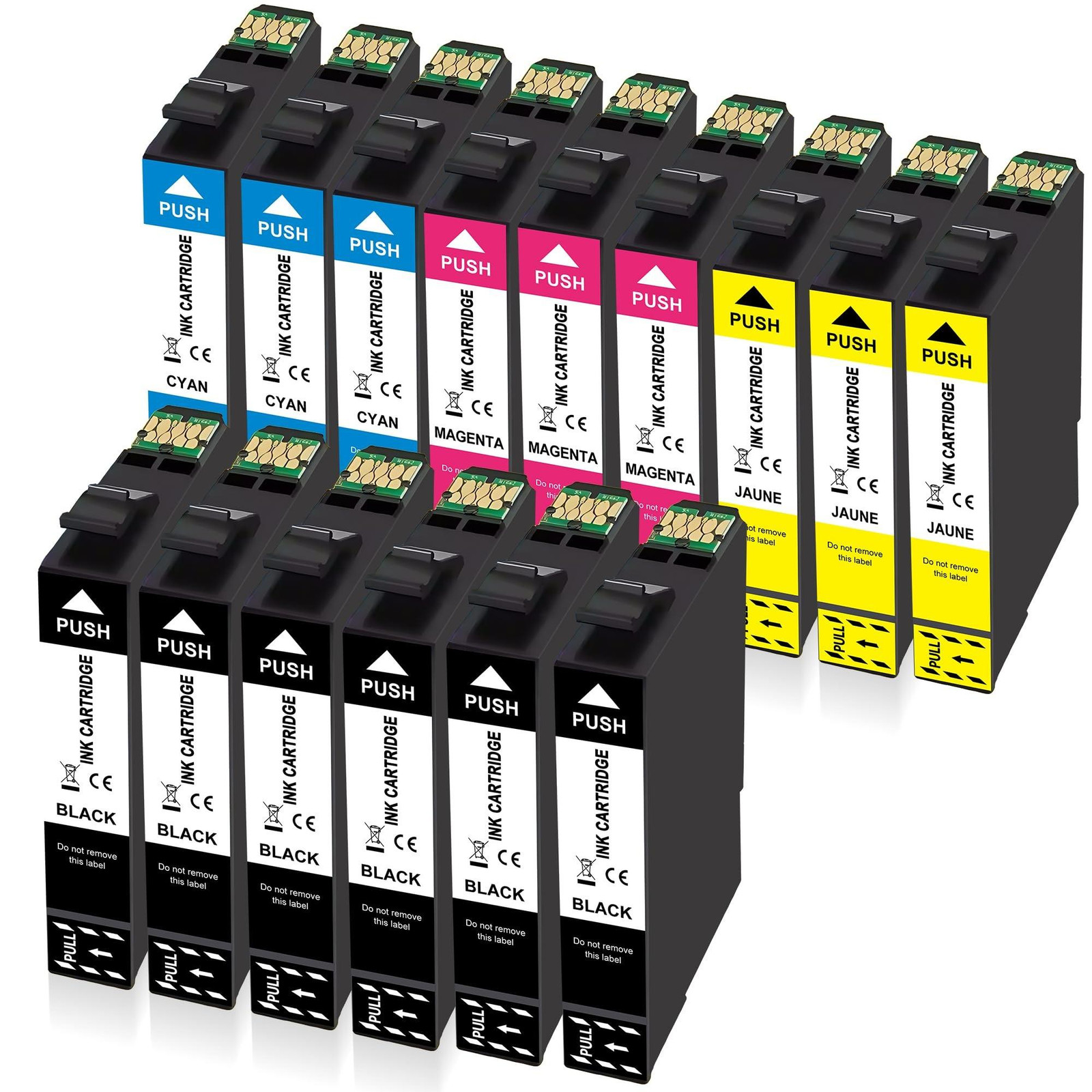 Merkloze 604XL Inktcartridge Multipack Compatibel voor Epson (15 stuks)