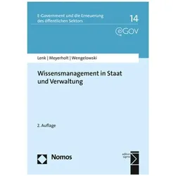 Wissensmanagement in Staat und Verwaltung, Fachbücher von Klaus Lenk, Ulrich Meyerholt, Peter Wengelowski