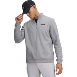Under Armour Layer Fleece Hybrid Half Zip, grau