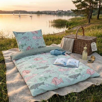 Miss Lucy Forever Young beddengoedset voor kinderbed, 140 x 200 cm en 70 x 80 cm