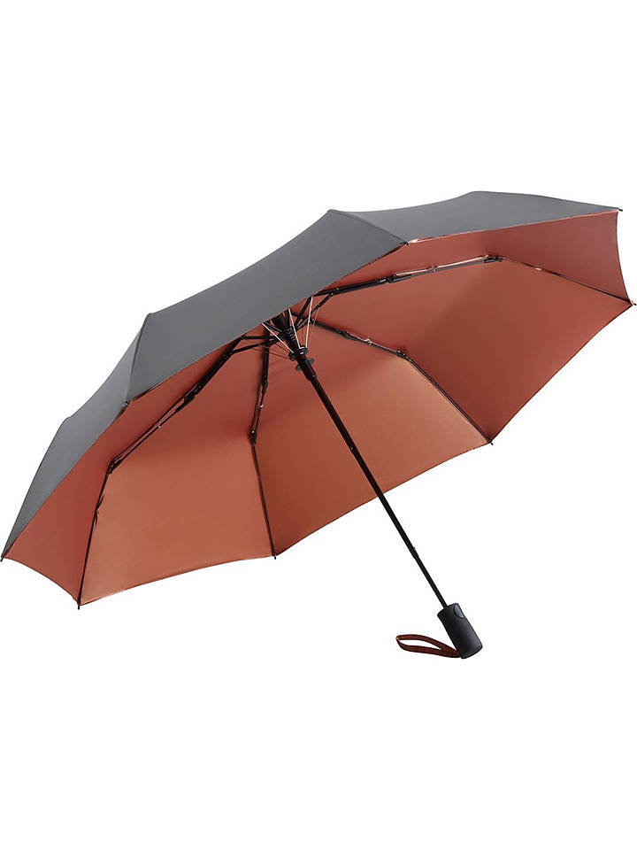 FARE Taschenschirm in Grau/ Kupfer - Ø 100 cm - onesize